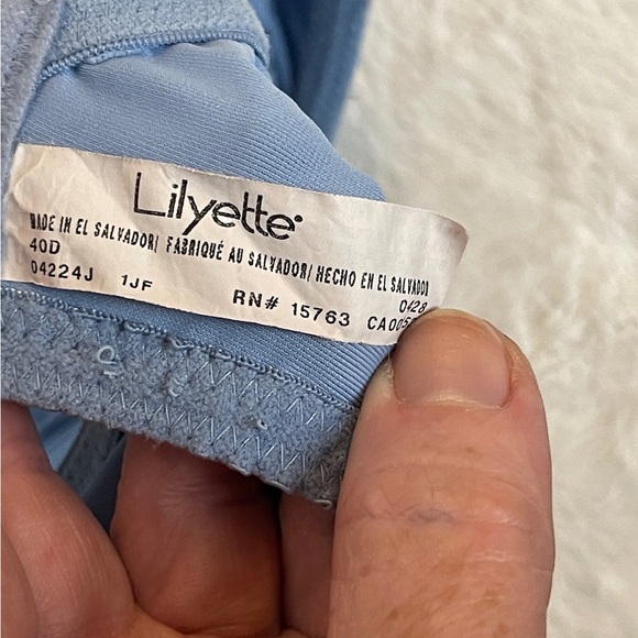 Lilyette Blue Lace Bra - Picture 4 of 4